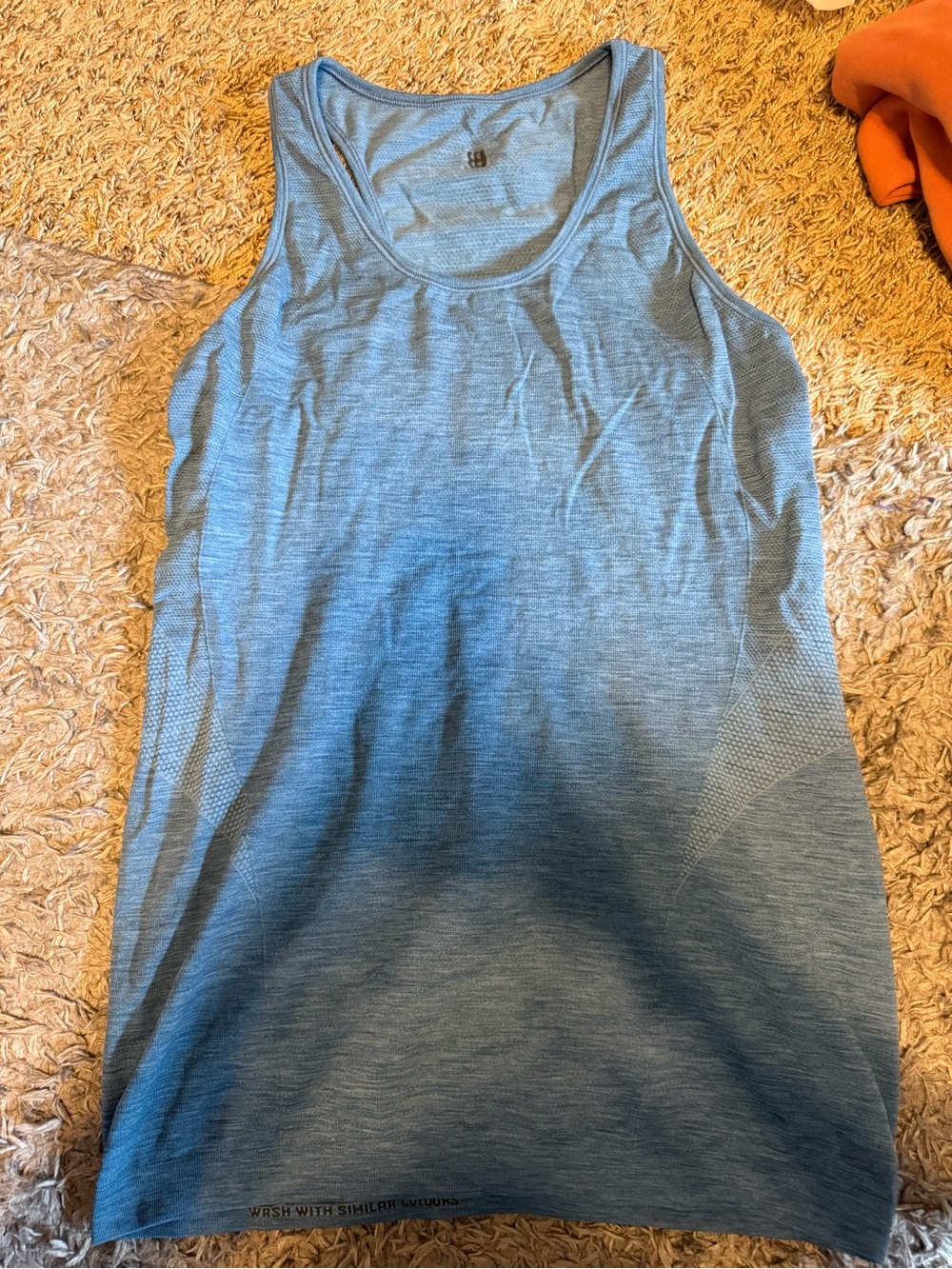 Seamless Sweaty Betty London Blue Athletic Tank Top
